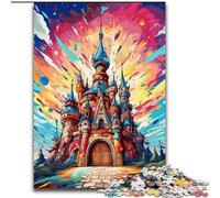 1000Pieces Puzzle Gifts Colorful Castle 1000Piece Jigsaw Puzzles for Adults for Home Decor, Family Fun, Ages 14+ (Size 50x75 cm)