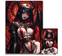 1000Pieces Puzzle Gifts Demon Girl with Red Eyes Challenging Puzzles Ideal for Lover Perfect Christmas New Year Valentine's Gift 1000 PCS(75x50cm)