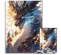 1000Pieces Puzzle Gifts Greatest Dragon Anime Challenging Puzzles Ideal for Lover Perfect Christmas New Year Valentine's Gift 1000 PCS(75x50cm)