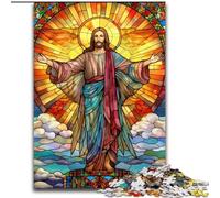 1000Pieces Puzzle Gifts Jesus in The Sky Jigsaw Puzzles 1000Pieces for Adults Family Interaction & Brain Challenge, Family Activity Challenge (Size 50x75 cm)