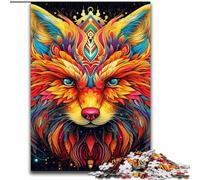 1000Pieces Puzzle Gifts Yellow Fox Puzzles for 1000Piece for Family & Friends, Brain-Teasing Challenge (Size 50x75 cm)