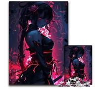 1000Pieces Puzzles for Adults Anime Girl with Red Eyes Puzzles for Adults Home Activity for Holidays Birthdays And Family Game Nights 1000 PCS(75x50cm)