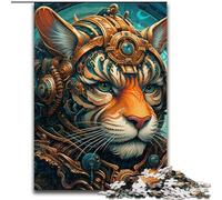 1000Pieces Puzzles for Adults Tiger Warrior Puzzle 1000Pieces Jigsaw Challenging & Entertaining, Family Activity (Size 26x38 cm)