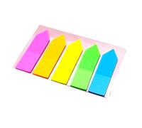 1000Sheets Colored PET Label Repositionable Page Marker Adhesive Notes 45x12MM Labelling Sticker for Notebook Binder Sticky Labels for Project