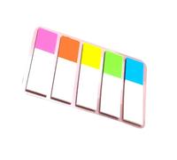 1000Sheets Colored PET Label Repositionable Page Marker Adhesive Notes 45x12MM Labelling Sticker for Notebook Binder Sticky Labels for Project