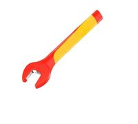 1000V Insulated Open End Wrench Compliant with VDE Standards, Chrome Vanadium Steel, Metric Spanner for 6mm to 12mm Nuts (6mm)
