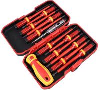 1000V Magnetic Insulated Electrician Screwdriver Set - 13 Piece VDE Certified Electrical Tools Kit for DIY & Professional Use