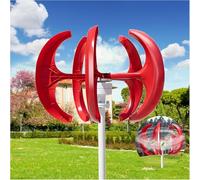 1000W 12V/24V Wind Turbine Generator Kit, 5-Blade Low Wind Start, Permanent Magnet Generator with Nylon Fiber Blades for Home, Cabin, Off-Grid Power