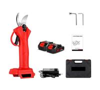1000W 4 Gear Cordless Pruner Shear Efficient Fruit Tree Bonsai Pruning Electric Branches Cutter for Battery Accurate Measurement(2 Battery)