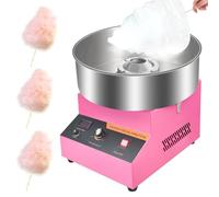1000W Candy Floss Machine, Cotton Candy Maker, Cotton Candy Machine Commercial with Stainless Steel Bowl, Pink Candy Floss Makers for Kids, Catering Commercial Candy Floss Machine for Kids, Parties