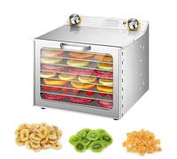 1000W Commercial Freeze Dryer & Food Dehydrator,6/8/12-Layer Electric Fruit Dryer,with Digital Timer and Temperature Control, Commercial Dehydrator Machine for Jerky,Meat, Fruit,Mushrooms(8layers)