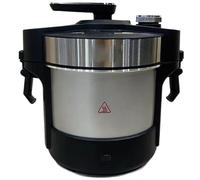 1000W Electric Automatic Swallow Food Maker, 6-In-1 Pounded Yam Machine for Fufu, Food Processor, Easy To Clean, Stainless Steel Yam Pounder for 5-6People