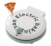 1000w Electric Baking Pan, 4 In 1 Indoor Portable Pizza Oven, Diameter 8 Inch/23cm, 180° Free Opening and Closing, Non-stick Coating, Fry/grill/broil/stir-fry, Double Sided Heating, for Home