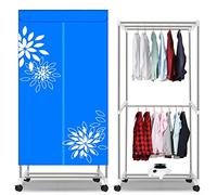 1000w Electric Clothes Dryer, Portable Dryer For Apartments, Dryer Machine Rack Wardrobe With Timer, Portable Dryer Machine With Casters, High Capacity Hanger Dryer Low Noise Double Layer Dryer
