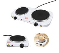 1000W Electric Hotplate Portable Kitchen Table Top Cooker Stove Single Hot Plate 2 Power Levels Electric Stove for for Home, Camping & Caravan Cooking