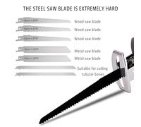 1000W Electric Meat Bone Saw, Handheld Bone Meat Cutter with 7 Saw Blades and Toolbox, Self Locking Chuck, Stepless Speed, Portable Reciprocating Saw for Plastic Wood Metal Branches