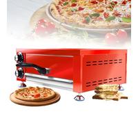 1000W Electric Pizza Oven,12-Inch Single Deck Stainless Steel Countertop Pizza Maker with Insulated Handle/Crumb Tray/Adjustable Temperature 0~572°F (0~300°C),Drawer Toaster Oven for Home Re