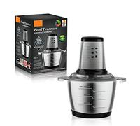 1000W Food Chopper, ElectricMeat Grinder, 4 Blades, 3L Capacity Stainless steel bowl, Food Processor Suitable for Meat, Vegetable, Fruit,1