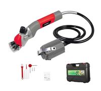 1000W Hanging Electric Wool Shears, Heavy Duty Electric Sheep Shears, 13-Tooth High Carbon Steel Blade, 2800r/min, Wrench, Spare Brushes & Storage Box,Red