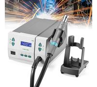 1000W Hot Air Rework Station, LCD Digital Display, Solder Iron Tool Kit with 3 Memory Channels, Password Setting, Smart Sleep for Electronics Repair