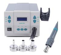 1000W Hot Air Rework Station with 3 Nozzles, Intelligent Digital Display & Automatic Sleep Mode for Mobile Phone PCB Chip Repair