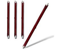 1000W Infrared Heat Bulb Dimmable, 254mm R7S Quartz Heating Halogen Bulb, 1000lm, AC 220V Ruby Heater Lamp for Heatmaster U3, No Flicker, 360° Beam Angle,118mm,1000W 4 Packs