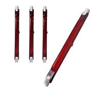 1000W Infrared Heat Bulb Dimmable, 254mm R7S Quartz Heating Halogen Bulb, 1000lm, AC 220V Ruby Heater Lamp for Heatmaster U3, No Flicker, 360° Beam Angle,254mm,200W 4 Packs