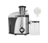 1000W Juicer Machine Whole Fruit Vegetable Large Juice Extractor Stainless Steel VOGREX Silver One Size