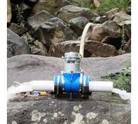 1000W Micro Hydroelectric Generator, Portable Water Turbine Generator for Home and Outdoor Camping, Hydro Power Station Hydropower Turbine