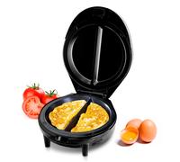 Geepas 1000W Omelette Maker Dual Electric Non-Stick Egg Cooker Auto Temperature Control