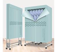 1000W Portable Clothes Airer Dryer,Home Foldable Heated Laundry Drying Rack Machine Double Layer Dryer Warm Air Drying Wardrobe,Energy Efficient,Large Capacity 15kg The New