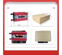 1000W Power Inverter 12V to 230V with USB Port and LCD Display, Modified Sine Wave DC to AC Converter for Car, Solar, Camping, Boats, Field Work, Red