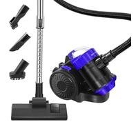 1000W Powerful Bagless Cylinder Vacuum Cleaner with 1.5L Dust Cup, 4M Auto-Retractable Cord, 4 Attachments for Hardwood Floors, Carpets, Cars, Pet Hair Cleaning
