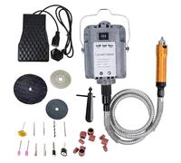 1000W Rotary Tool Flex Shaft Electric Hanging Grinder Carver, 30000RPM with Foot Pedal Control & Forward and Reverse Rotation, Suitable for Jewelry, Metal, Jade, Wood Root Carving, Ceramics...