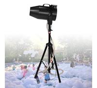 1000W Stage Foam Machine, Large Jet Foam Maker for 6-10M Spray Distance / 80㎡ Area, for Events, Kids Parties, Outdoor Water Parks(Black,Plug-in version)