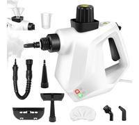 1000W Steam Cleaner, 400ml Portable Handheld Steam Cleaner Hand Held Steams Cleaners Multi-Surface Stain Removal Steam Cleaning Machine, for Sofa, Home, Kitchen, Tile, Curtains, Carpets, Window, White