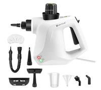 1000W Steam Cleaner, Hand Held Steamer for Home Car, Furniture Cleaner Machine, Portable Steaming Cleaner for Couch Grout Upholstery Floor Window Glass Bathroom Toilet Kitchen, 9 Accessories