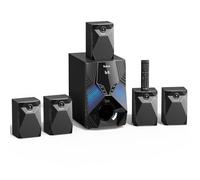 1000W Surround System 5 Wired Satellite Audio Speakers 8 inch Subwoofer 5.1/2.1 Channel Home Theater Deep Bass Support HDMI ARC Optical Bluetooth Karaoke Input