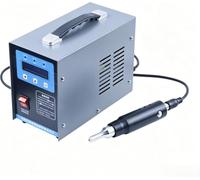 1000w Ultrasonic Plastic Welder, 35khz Handheld Spot Welder for Pp Abs PVC (8mm Mesh Head) 20x8mm Wide Head