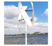 1000w Vertical Axis Permanent Magnet Suspension Wind Turbine 12v 24v 48v With MPPT Controller Noise High-Efficiency Output(White,With Off Grid System,600W)
