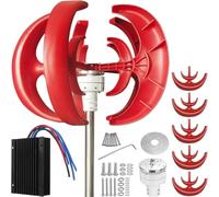 1000W Vertical Axis Wind Turbine Generator | 5-Blade Lantern-Style Kit with Controller | 12V/24V/48V for Roofs, RVs & Streets | Eco-Friendly Renewable Energy Solution