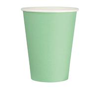 1000x Fiesta Hot Cup Single Wall Aqua 12oz Disposable Travel Take Away