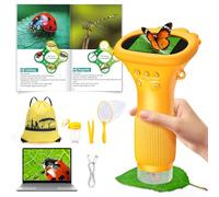 1000X Handheld Digital Microscope for Kids - 2.0" Screen, 5-12 Year Old Boy Gifts-Kids Toys for 5-12 Years Olds Boys Outdoor & Garden Toys Rechargeable Edu Science Experiments, Magnifying Glass