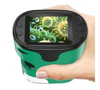 1000X Handheld Digital Microscope for Kids - 4K 2.0" Screen, Rechargeable Mini Labster Portable Pocket Scope, Includes Slides Kit - Science Gadget Edu Gift for Children Ages 4-12 (Green)