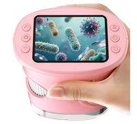 1000X Handheld Digital Microscope for Kids: Portable Miniscope with 2.0" IPS Screen - STEM Outdoor Toys for Age 4-12 - Birthday Gifts for Girls Boys - Science Gadget Edu Kits Pink