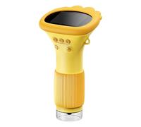 1000X Handheld HD Microscope 2 Inch IPS Screen Lab Digital Microscopes Equipment 2MP Lens Children Biological Insect Magnifier with 8 LED Light (Yellow)