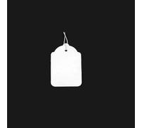 1000x Quality White Strung Price Ticket Tags Labels Retail Clothing Gift Tags (27x18mm(E-22))