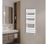 (1000x450mm) NRG Flat Panel Heated Towel Rail Bathroom Rad Radiator White