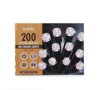 1001 200 Ultra Bright Led Chaser Lights Green Wire - Bright White