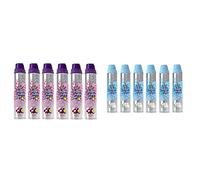 1001 BS70 Carpet Fresh Pet Thai Orchid & Passionfruit Fragrance, Pack of 6 300ml Aerosol Spray Can & Carpet Fresh Spray Soft Jasmine & Fresh Linen Fragrance, Hours Of Freshness, Pack of 6-300ml Can